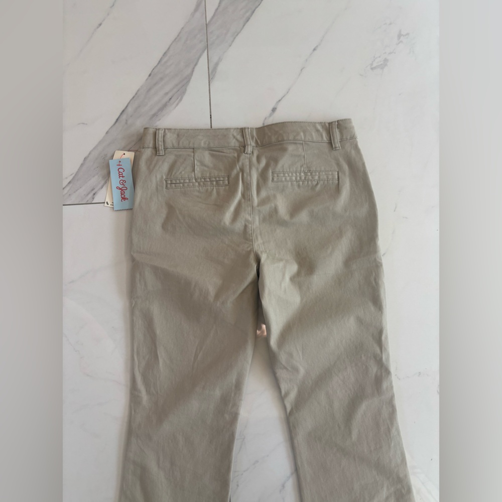 Cat & Jack Women's Beige Flare Pants - Picture 6 of 9
